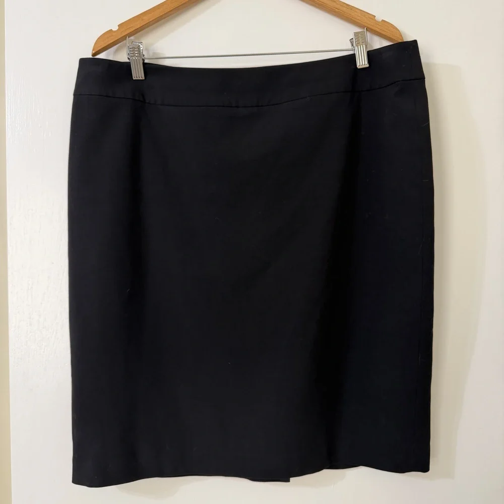 Nine West Black Pencil Suit Skirt Size 16